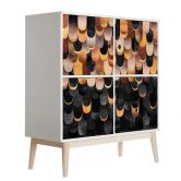 Plakfolie zelfklevend Fredriksson Copper Feathers 
