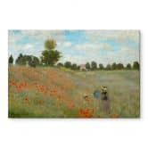 Wandbild Mohnfeld bei Argenteuil - Monet - Alu-Dibond 