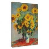 Leinwandbild Monet - Sonnenblumen 