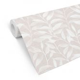 Mustertapete Zarte Aquarell-Blätter - Soft Beige - Bloomery Decor 