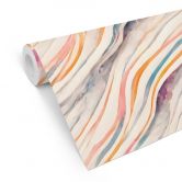 Mustertapete Abstrakte bunte Wellen - Treechild 