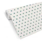 Patroonbehang – Aquarel Dots 02 – turquoise 
