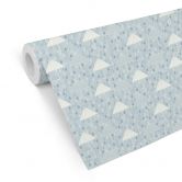 Mustertapete No more rainy days - blau 