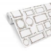 Mustertapete - Frame Your Life - braun 
