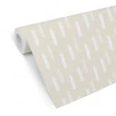 Mustertapete - Pinselstriche beige 