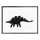 Poster Nouveauprints - Geometric Dinosaur Stegosaurus 