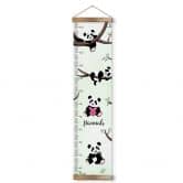 Textielposter Gepersonaliseerd Kvilis - Panda's - 30x120 cm 