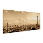 Leinwandbild Paris Skyline - Panorama 