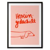 Poster Lustiges Hundemotiv mit Dackel - Arnold 