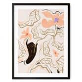Poster Floral - Pfirsichfarbene Blüte - Arty Guava 