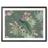 Poster Pfau im Tropengarten auf Mosaik - Bloomery Decor 