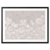 Blumen Poster Wildblumen in Kreide-Optik Beige - Bloomery Decor 