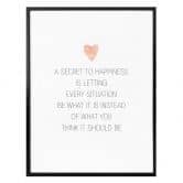 Poster Confetti & Cream - A secret to happiness 