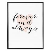 Poster Confetti & Cream - Forever and always 