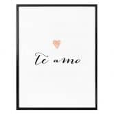 Poster Confetti & Cream - Te amo 