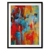 Poster Farbenfrohes Chaos - Fedrau 