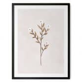 Poster Blumen Illustration - Vergissmeinnicht - Goed Blauw 