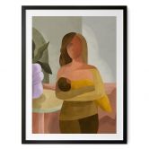 Poster Starke Mutter mit Kind - Goed Blauw 