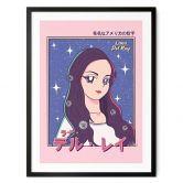 Poster Anime-Girl "Lana del Rey" - Gomes 