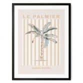Poster Palme an der Französischen Riviera - Grace Digital Art 