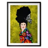Poster Frau mit Schmetterling im Haar - Hülya 