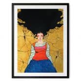 Poster Träumerin im goldenen Licht - Hülya 