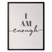 Spruch Poster I am enough 