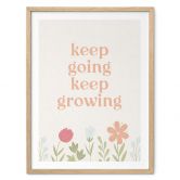 Poster Keep going keep growing | Mindset poster met motiverende slogan 