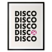 Poster Retro Disco Vibes Typografie - Kerr-Dineen 