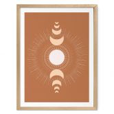 Poster Mondzyklen - Sonne und Mond im Einklang - KsanaKalpa 