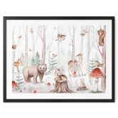 Kinderposter Waldtiere im Herbst - Kvilis 