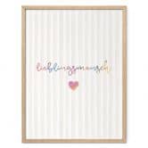 Typografie Poster Lieblingsmensch mit Herz 