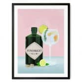 Poster Gin Tonic Cocktail - Lizde 