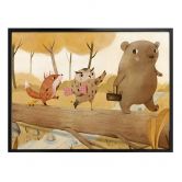 Poster Loske - Picknick im Herbst 