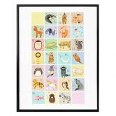 Poster Loske - Tierisches Alphabet - Englisch 