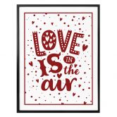 Poster Love is in the air rouge 