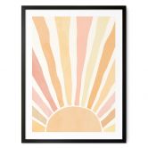 Plakat Boho-solstråler - Manovski 