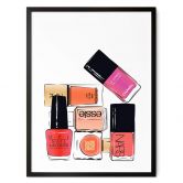 Poster Martina - Nagellacke in Pink 