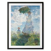 Poster Monet - Frau mit Sonnenschirm - Madame Monet und ihr Sohn 