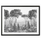 Poster Idyllische Pflanzenlandschaft - Ms Tiff 