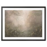 Palmen Poster Mystischer Regenwald im Nebel - Ms Tiff 