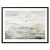 Poster Neblige Berglandschaft Aquarell - Ms Tiff 