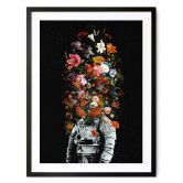 Plakat Astronaut med blomsterarrangement - Nicebleed 