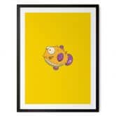 Poster Kleiner Kugelfisch im Comic-Stil - Nicholas 