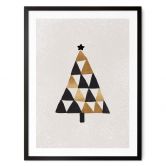 Poster Weihnachtsbaum geometrisch - Orara Studio 