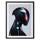 Poster Cyber Girl mit Helm - Paksoylu 