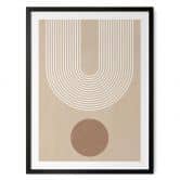 Poster Abstrakte Geometrie in Balance - Ristova 