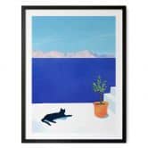 Poster Sommermotiv - Siesta mit Katze am Meer - Rivers 