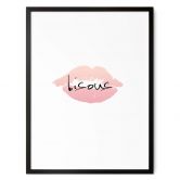 Poster Bisous 
