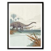 Poster Braun - Diplodocus 